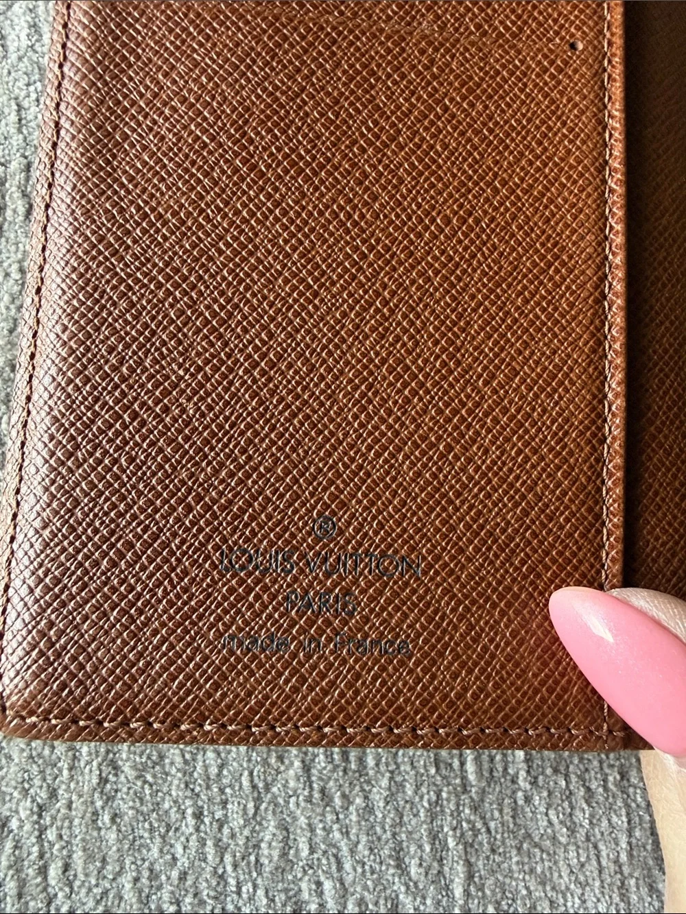 Louis Vuitton Brown & Gold Monogram Agenda PM Cover with COA